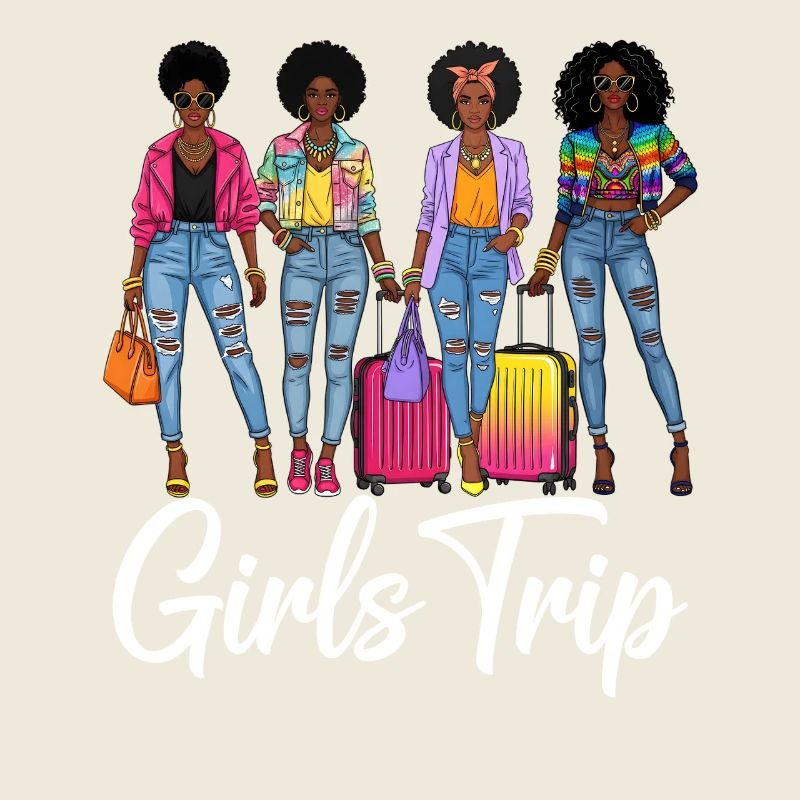 Junge Frauen im Reise-Style