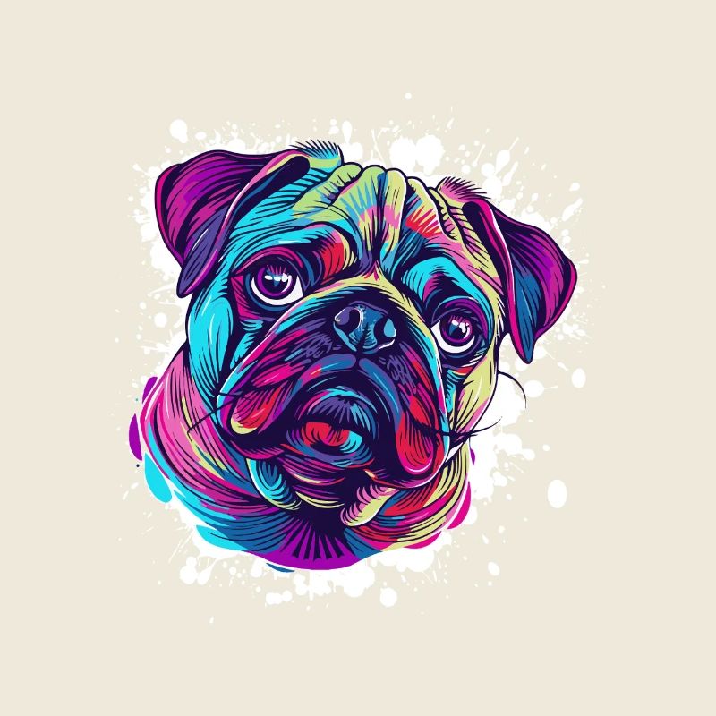 Neon Carlin Portrait Couleur Explosion