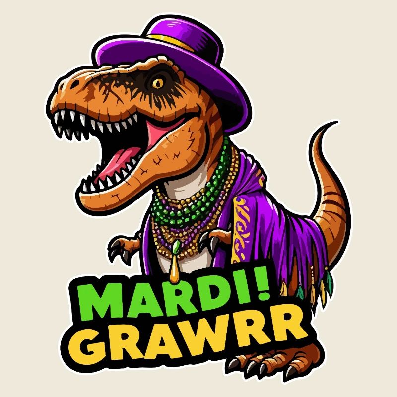 T Rex Carnival Mardi Gras