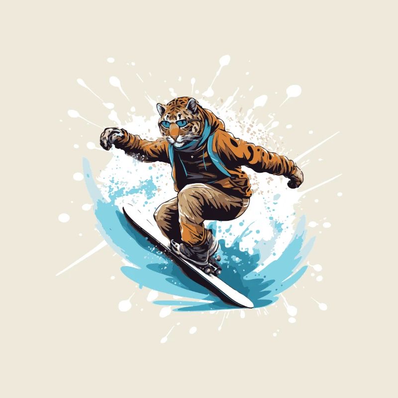 Planche à neige guépard