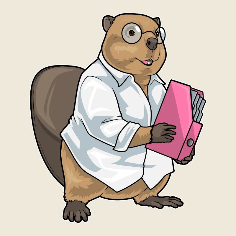 Beaver Secretary Folder Office