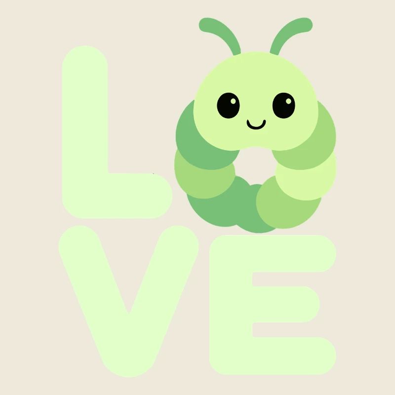 Raupe Liebe Schmetterling