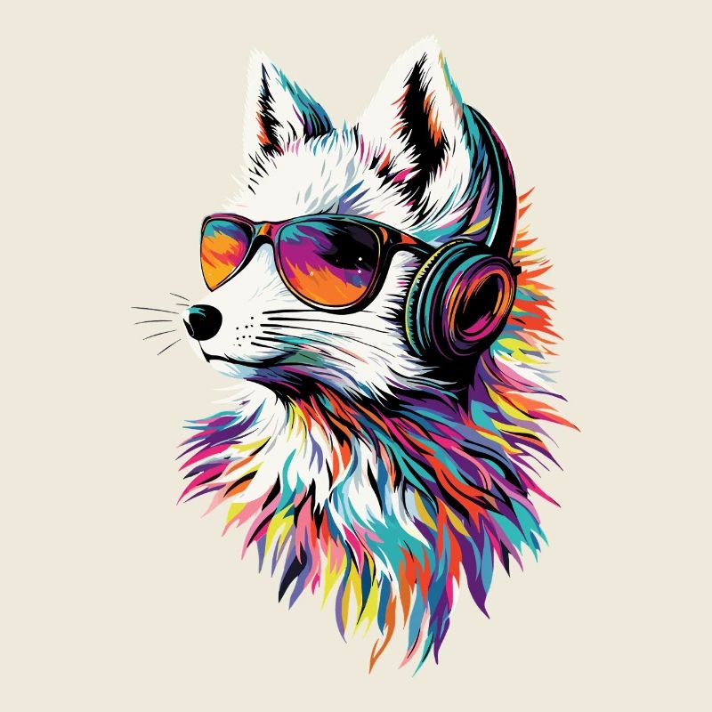 Polarfuchs Schneefuchs Eisfuchs Süßer Weißer Fuchs