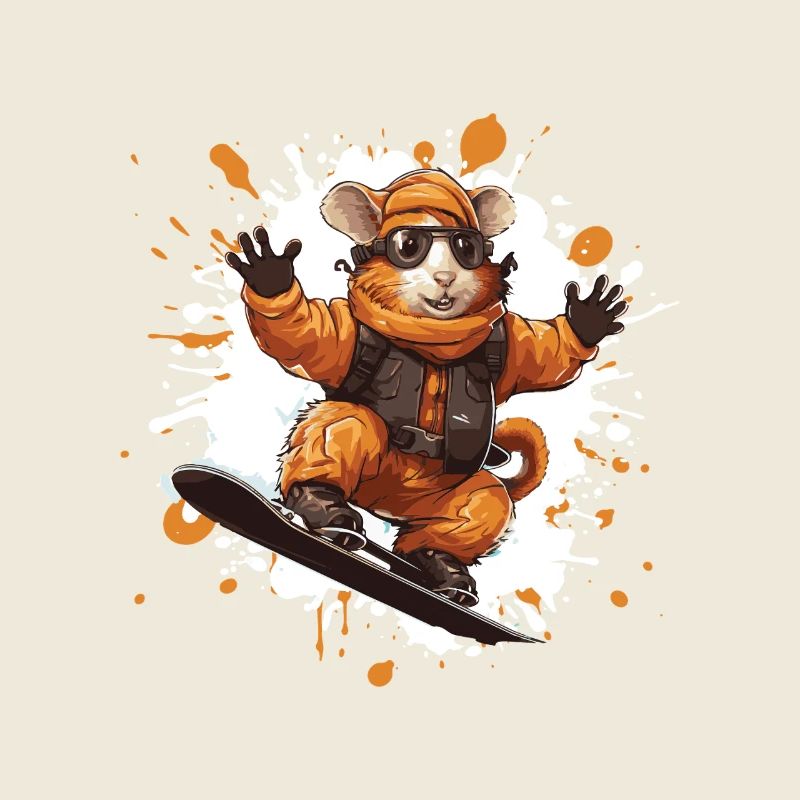 Hamster Snowboard