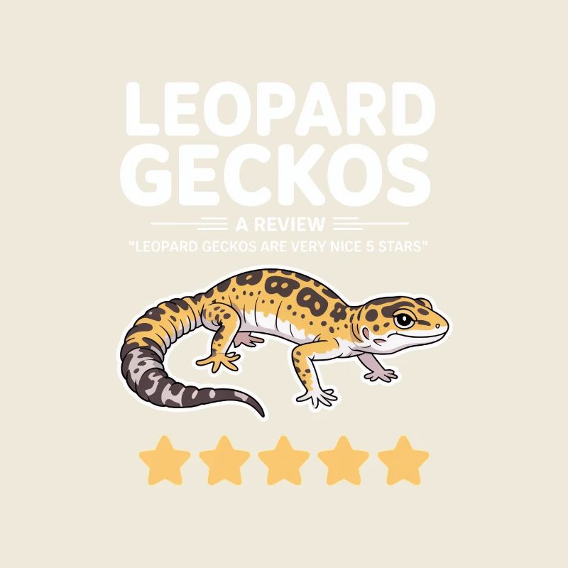 Leopard Geckos Cartoon Print