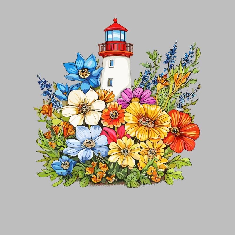 Leuchtturm Blütenfarben