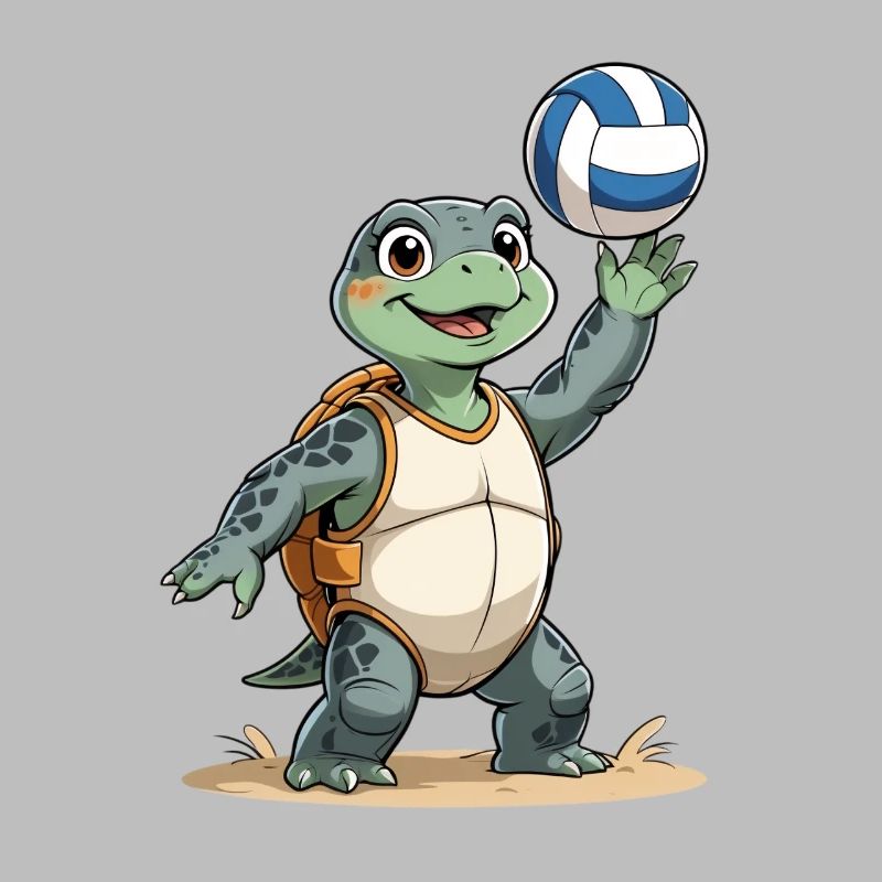 Volley-Turtle with backpack