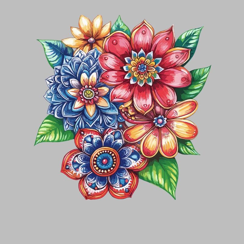 Farbexplosion Blütenbouquet