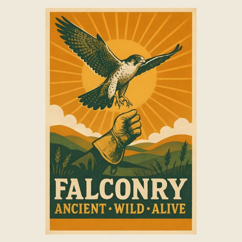 Falknerei: alt, wild, lebendig | Greifvogel
