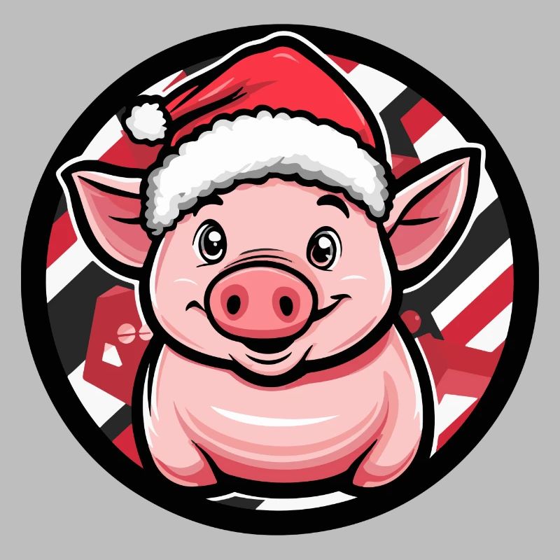 Cochon Animal de Noël