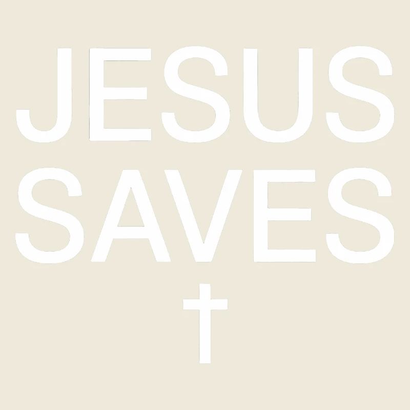 Jesus Saves Minimalist Cross Tee