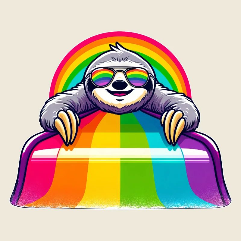 LGBTQ Pride Faultier Regenbogen Spielplatz