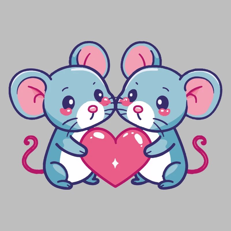 Maus Comic Paar Liebe