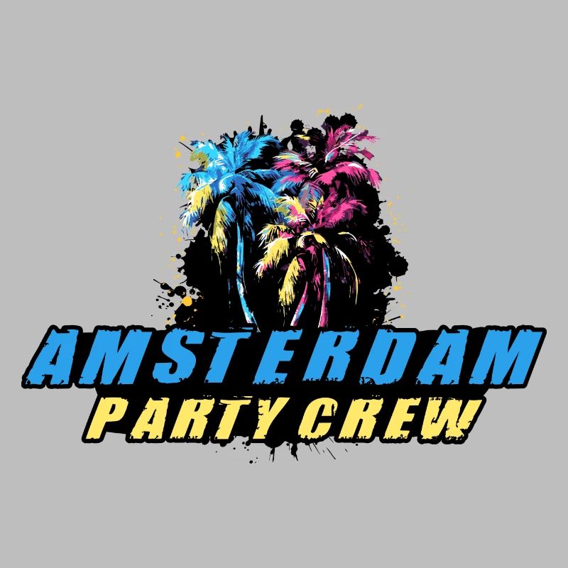 Amsterdam Party Crew Holiday Saying