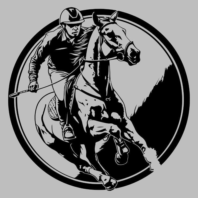 Reiten Pferd Mann Silhouette