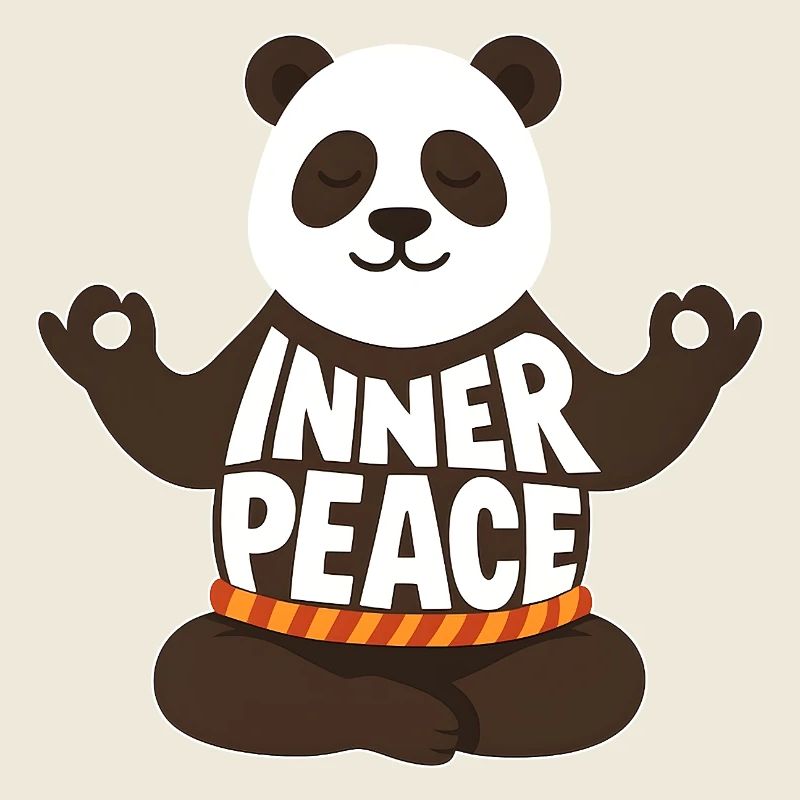 Panda Méditer - Paix intérieure