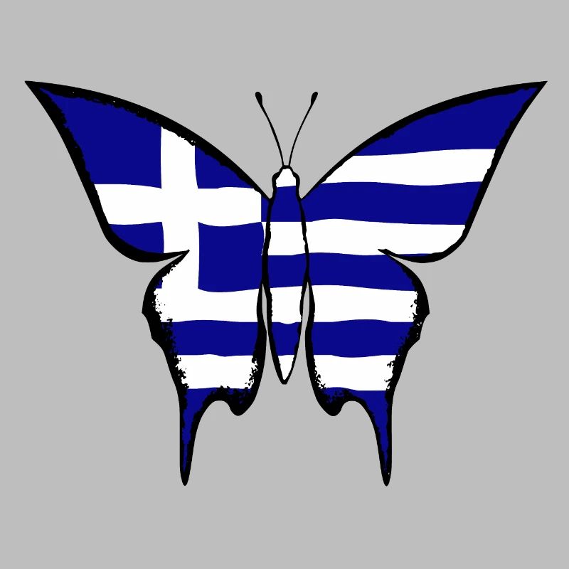 Drapeau de la Grèce papillon