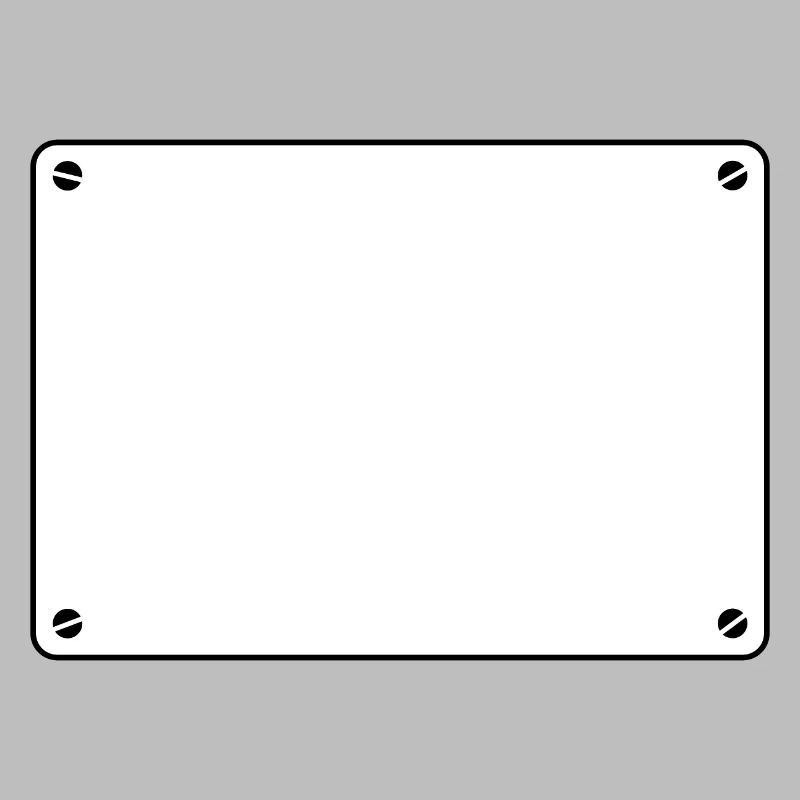 Plaque bouclier blanc