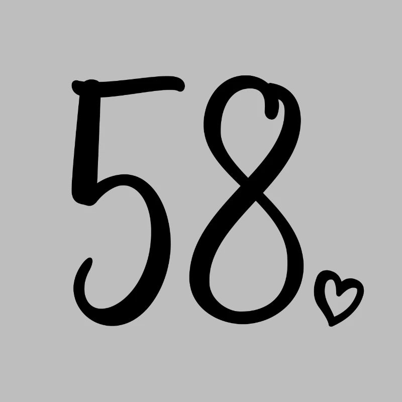 Mignon numéro 58, 58 ans, cadeau de 58e anniversaire
