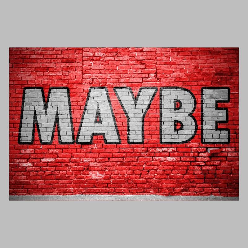 Maybe Brick Wall Graffiti