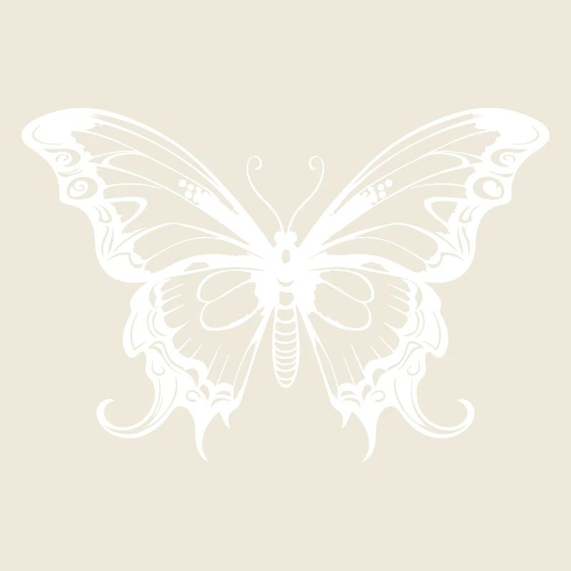 Schmetterling Silhouette Falter Boho
