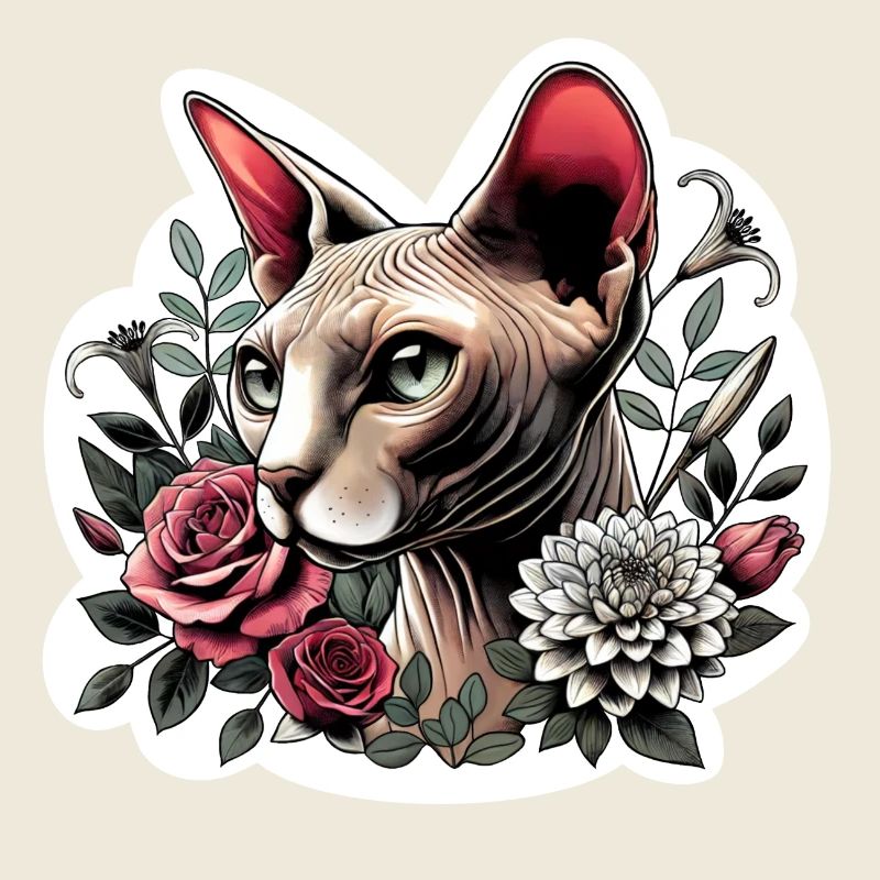 Rosensphynxkatze