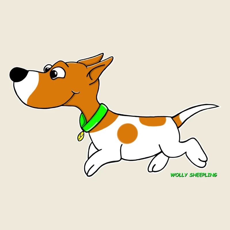 Süßer Jack Russel Comic Wolly Sheepling Gaming