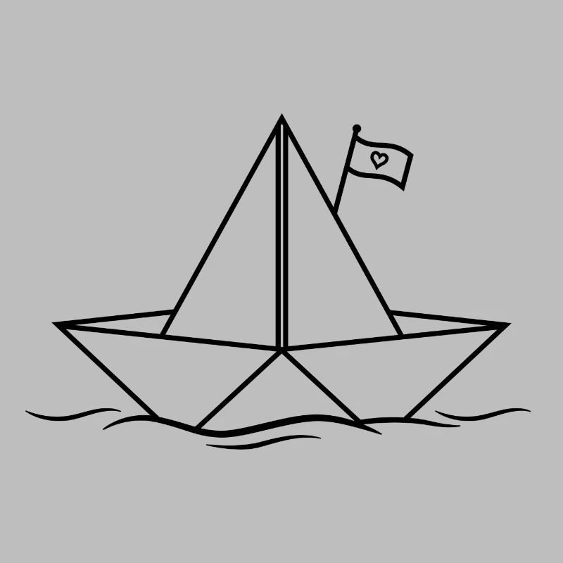 Papierboot Papierschiff Boot Schiff See Meer Ozean