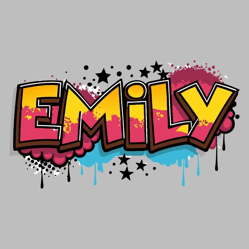 Emily Graffiti Cool Nom Prénom
