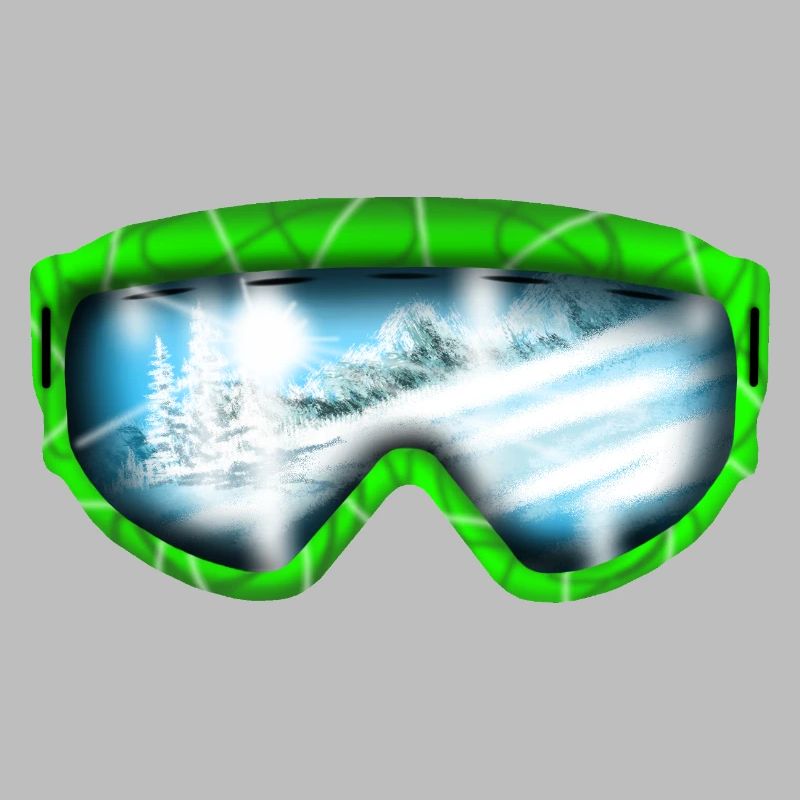 Gletscherblick Neon Goggle Design