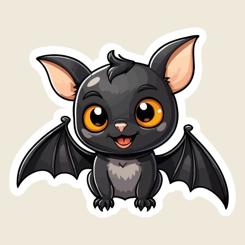 Bat Cute Illustration