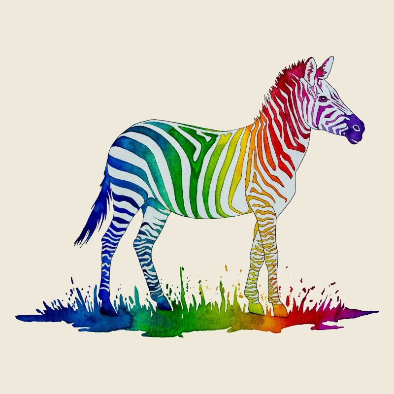 Regenbogen Zebra