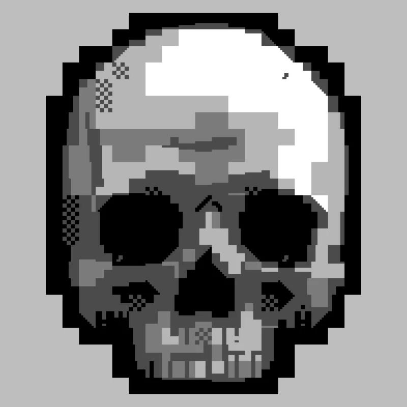 PETSCII Schädel