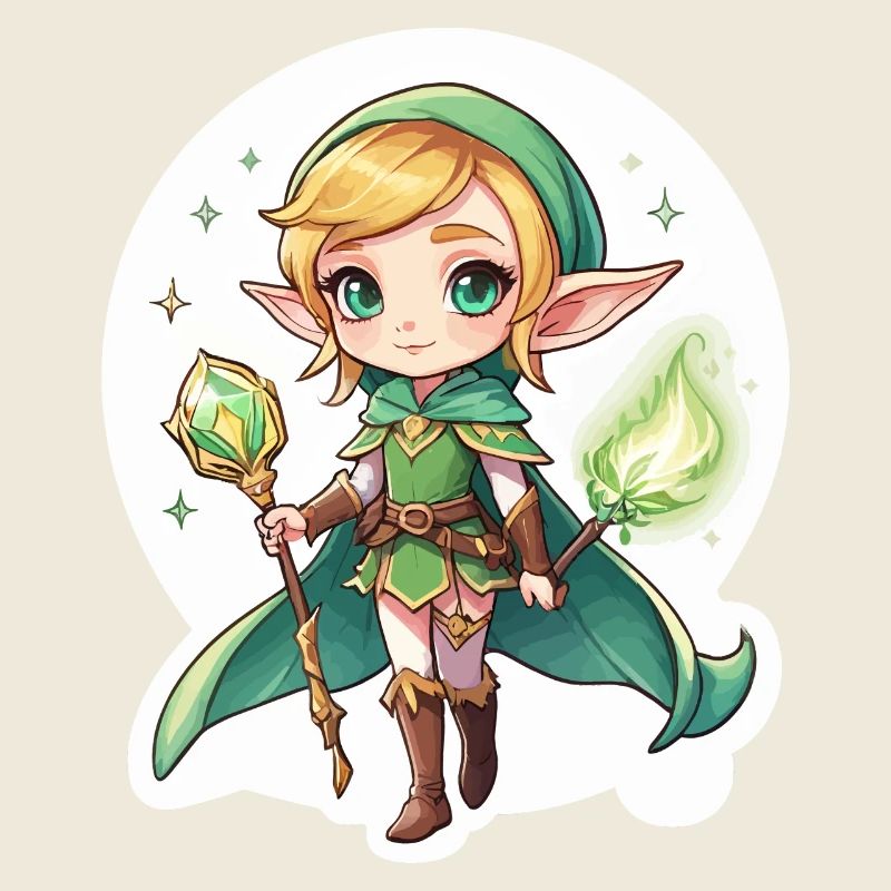 Elf fantasy illustration