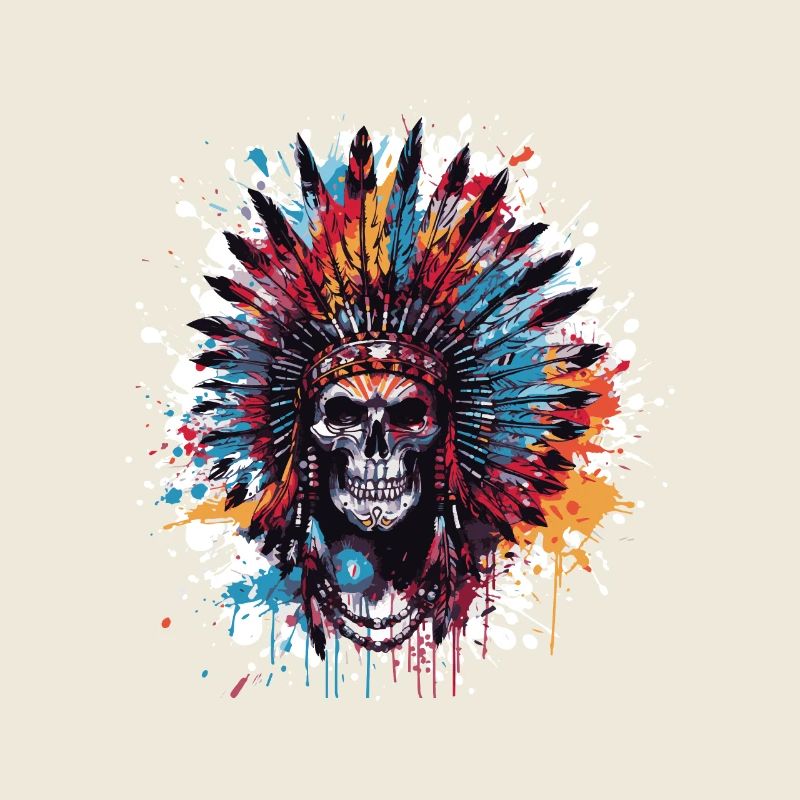 Indian Chief Skull