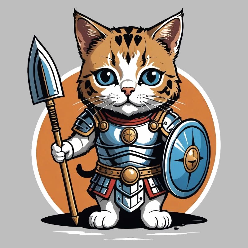 Chat Guerrier Romain Chat Cadeau