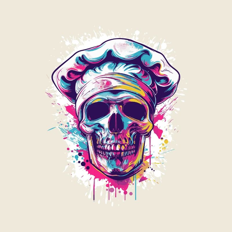 Koch Skull Chef