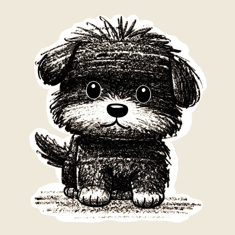 Chiot flou (gris)