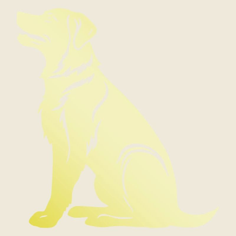 Silhouette de chien samoyède