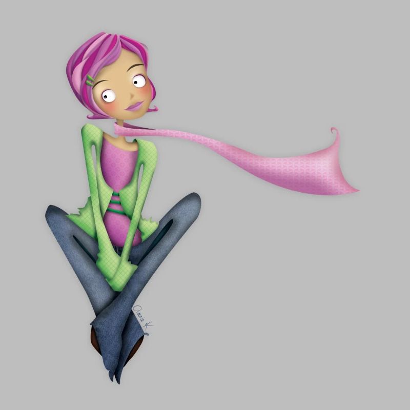 Träumerisches Mädchen