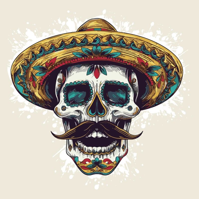 Sombrero Crâne Mexicain