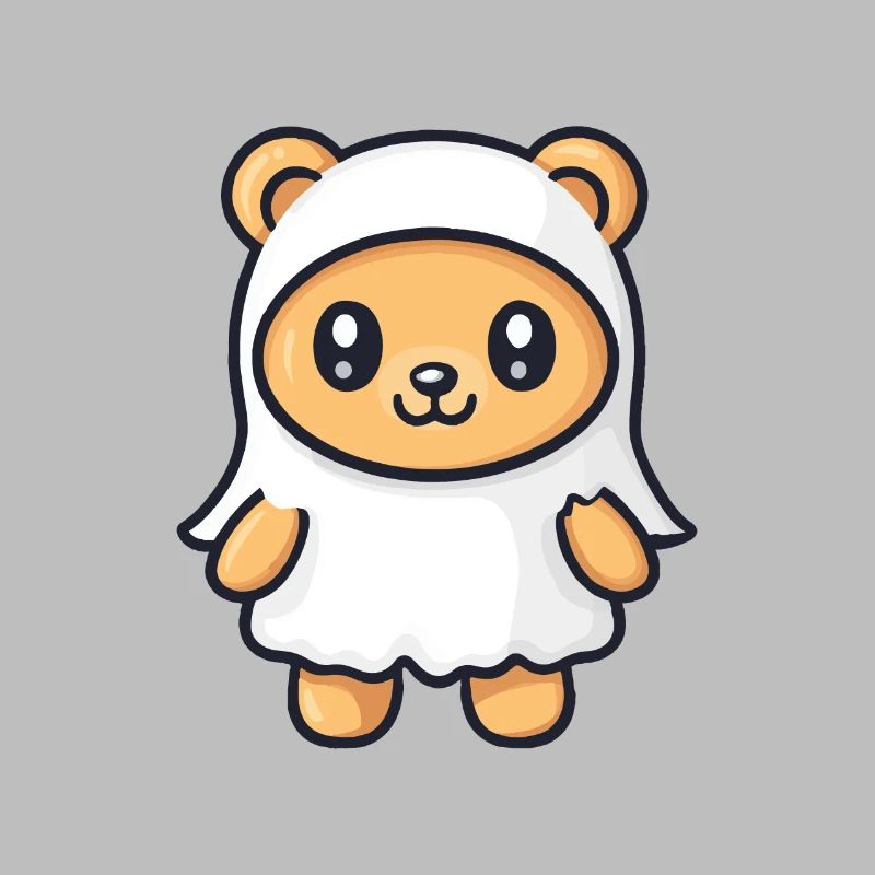 Bär Halloween Comic Geist