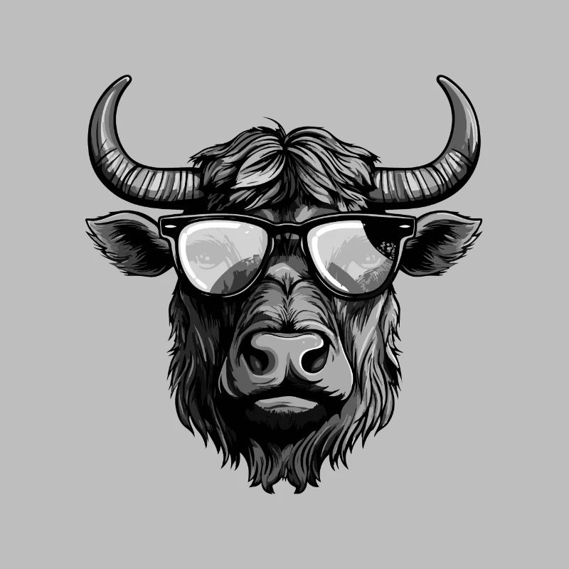 Bull Hipster Cool Party Taurus