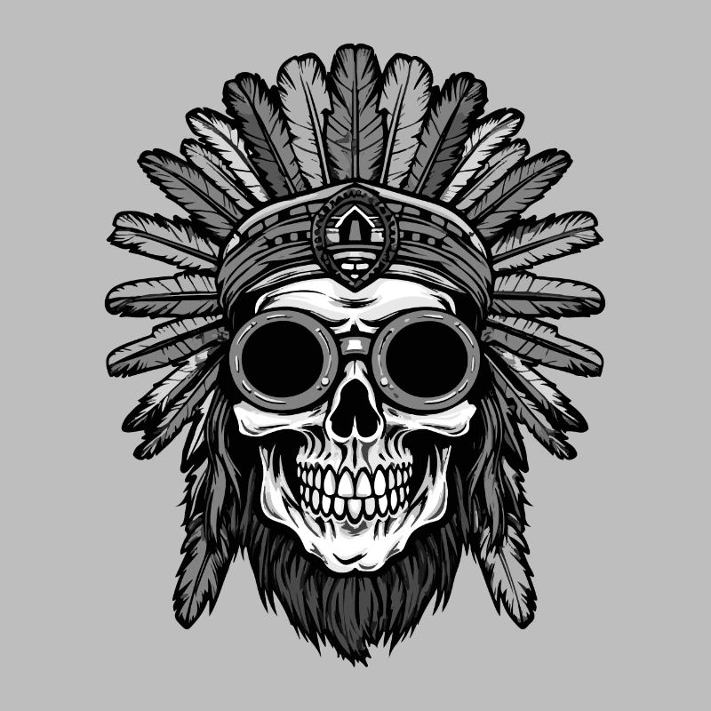 Apache Totenkopf Indianer