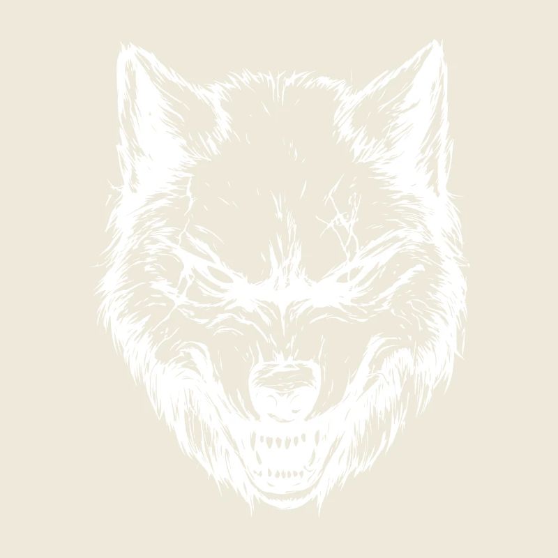 Wolf Kopf Tier