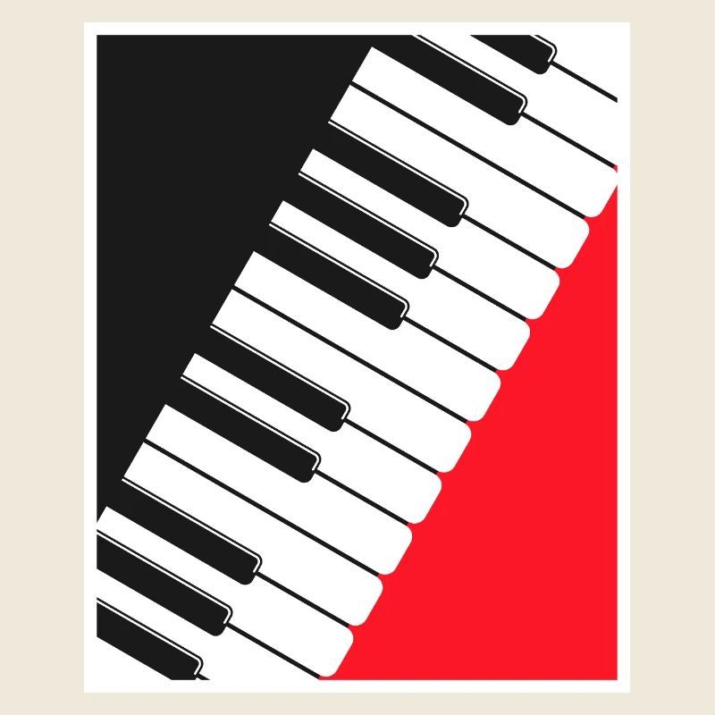Piano Keyboard Poster Art