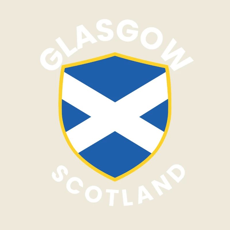 Glasgow-Schild-Saltire-Design
