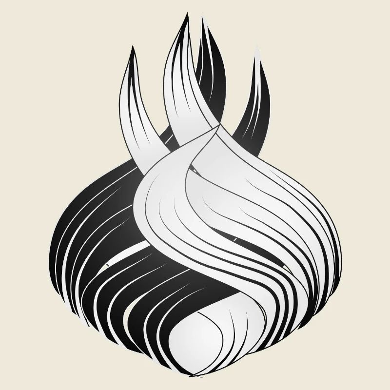 Abstrakte Formen – Dynamisches Schwarz-Weiß Design