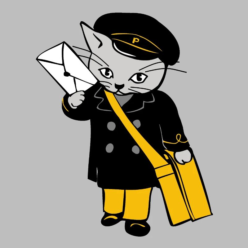 post cat dhl german post postmen cat letter