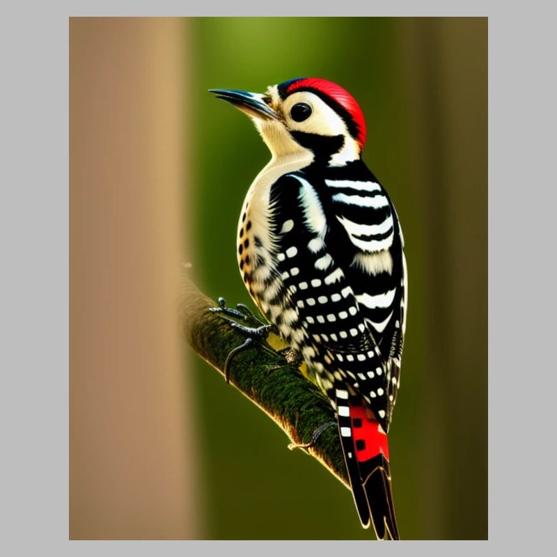 Pileated woodpecker red headed cool comic drawing
